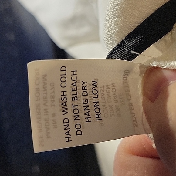 Sienna Sky White Pants with Black Accents - Picture 8 of 8